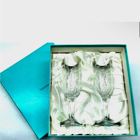 Tiffany & Co. Other - Tiffany & Co. Crystal Flutes in Iconic Blue Box
